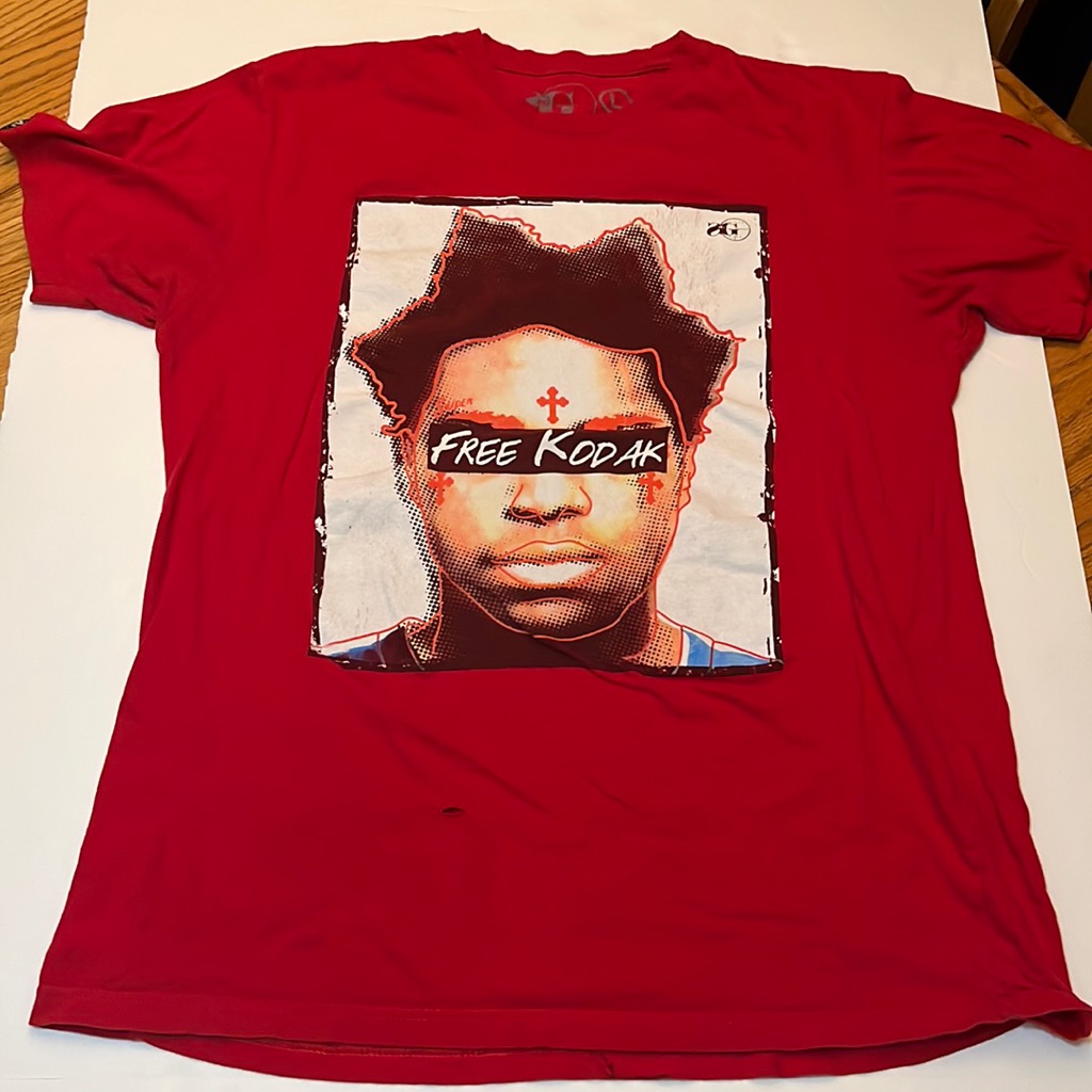 Kodak Black Free Kodak Red Large TShirt Kodak Black Free Kodak Red Large TShirt